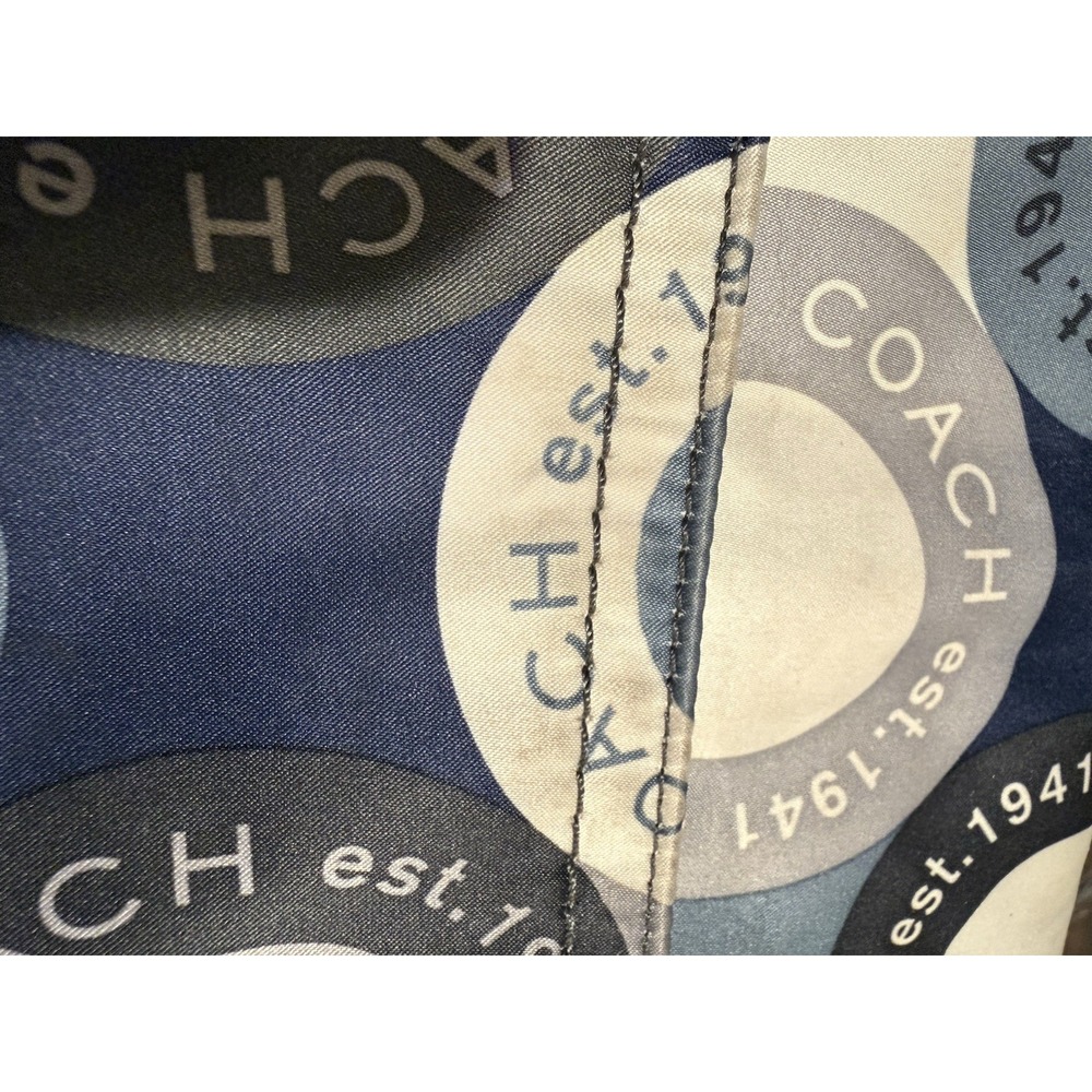 Coach Signature Snaphead Blue‎ Silver Multifunction Diaper Baby Messenger Bag - Picture 8 of 12